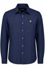 Long Sleeve Linen Blend Shirt